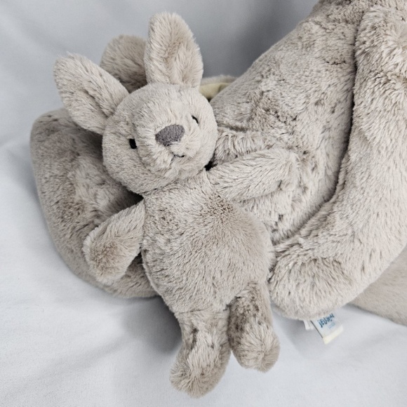 Jellycat Retired Kara Kangaroo Baby Joey Plush Stuffed Animal Approx. 10" - Picture 7 of 16